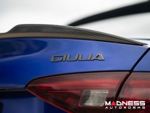 Alfa Romeo Giulia Trunk Spoiler - Carbon Fiber - QV Style - MADNESS